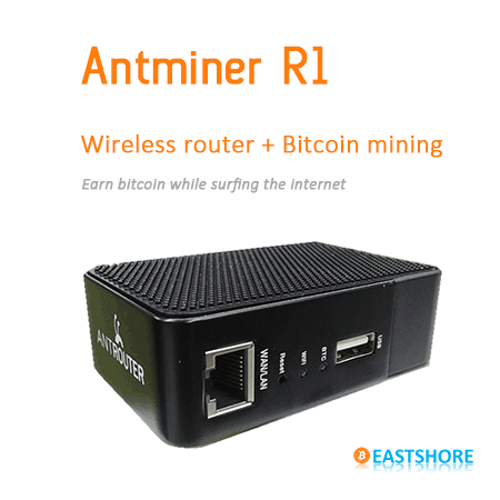 AntRouter R1 Wireless Router and Bitcoin Miner 5.5GH for BTC Mining