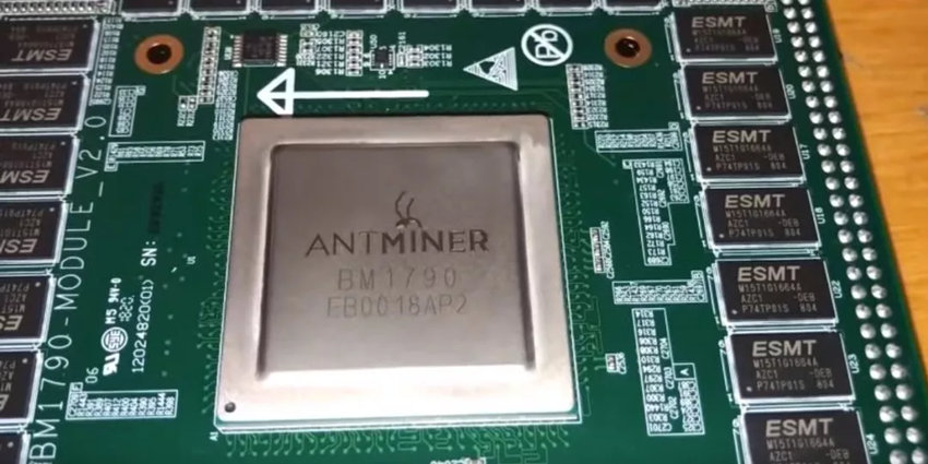 The chip of Antminer E3