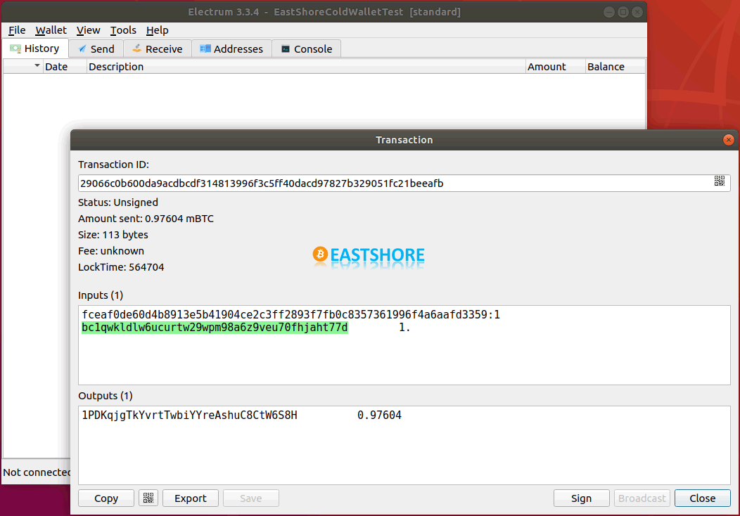 Create Bitcoin Cold Wallet with Electrum IMG 18
