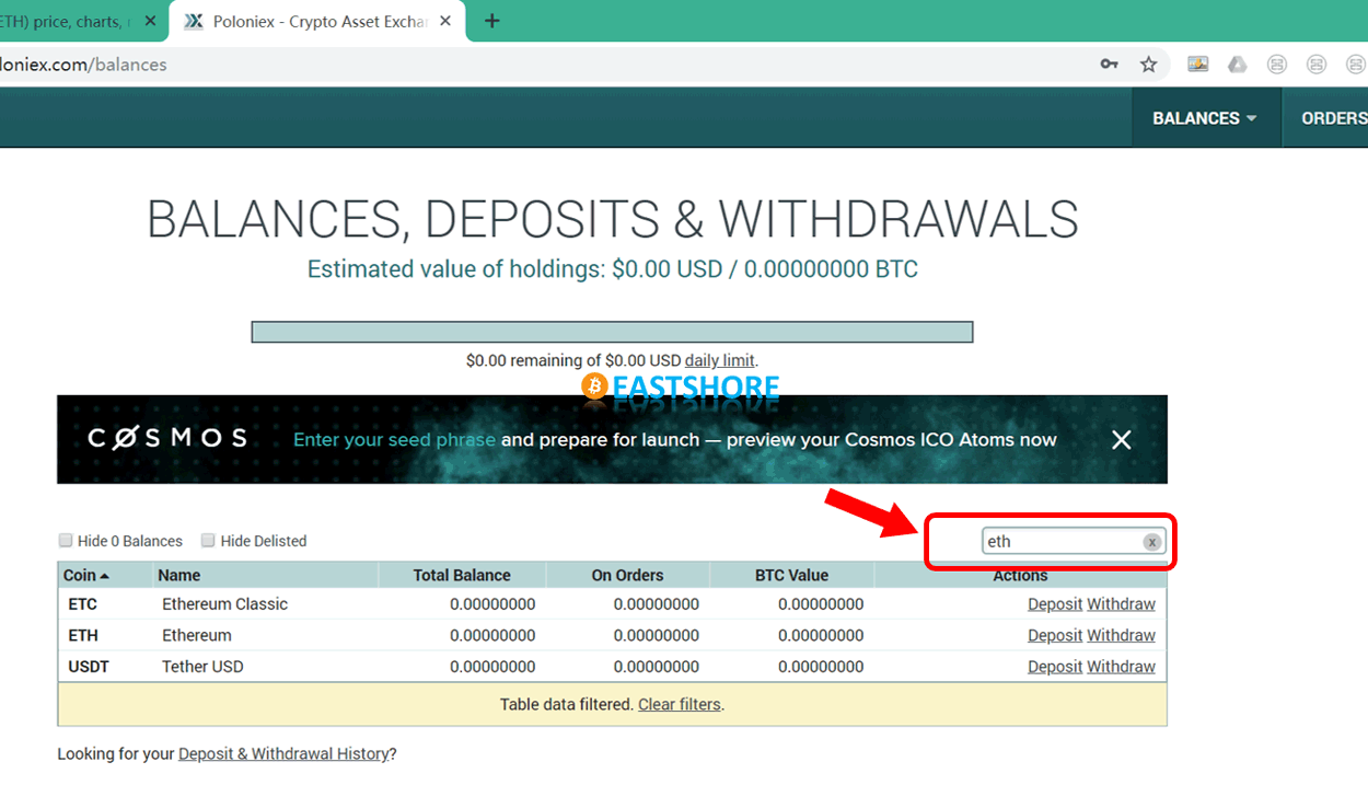 Obtain Wallet Address for Altcoin on Cryptocurrency Exchange IMG 14